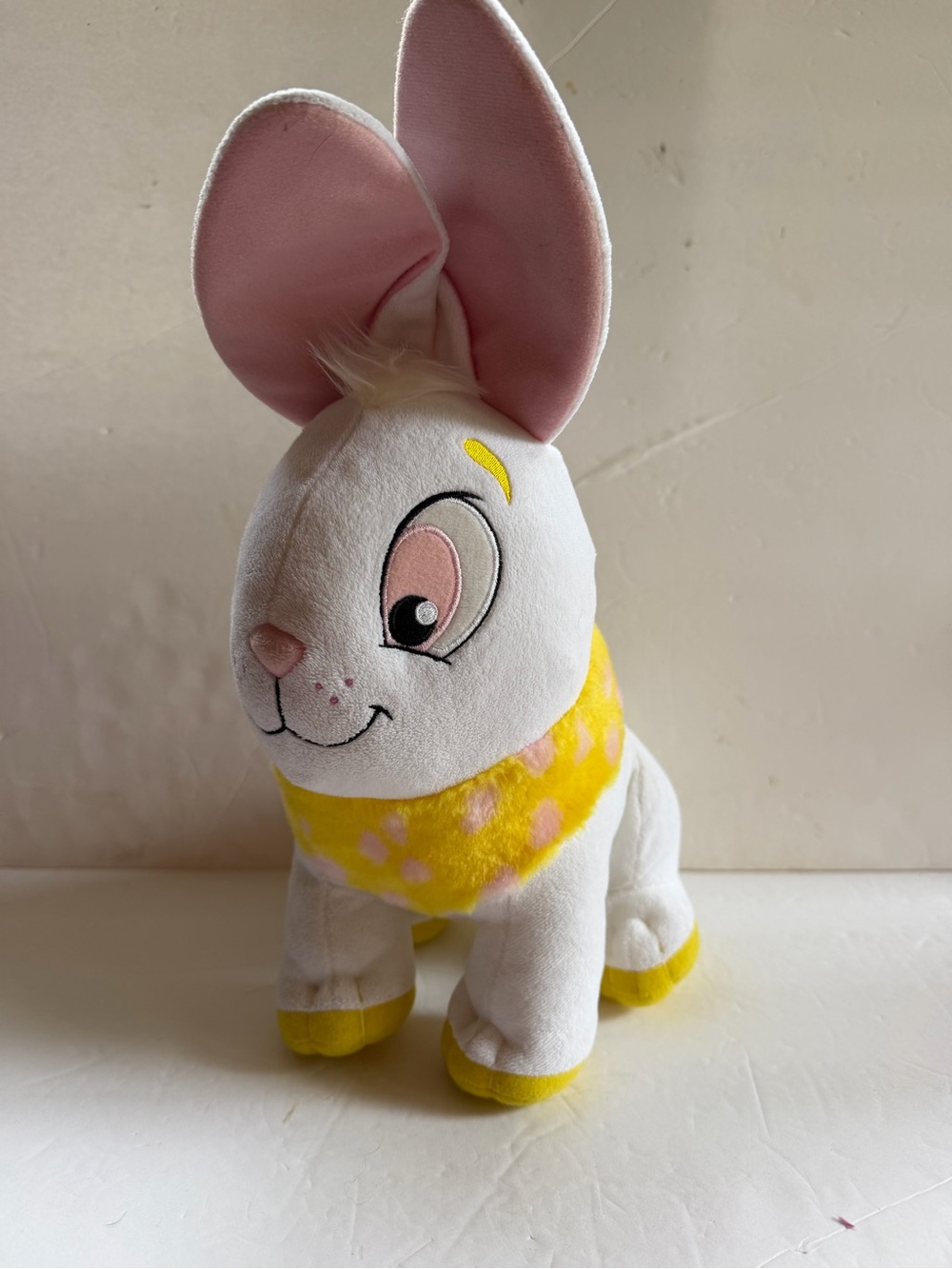 14" Neopets Cybunny White Plush Stuffed Animal Toy 2008